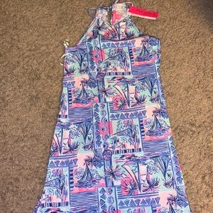 NWT Lilly Pulitzer Margot Dress Whisper Blue Yeah Buoy Sz XS